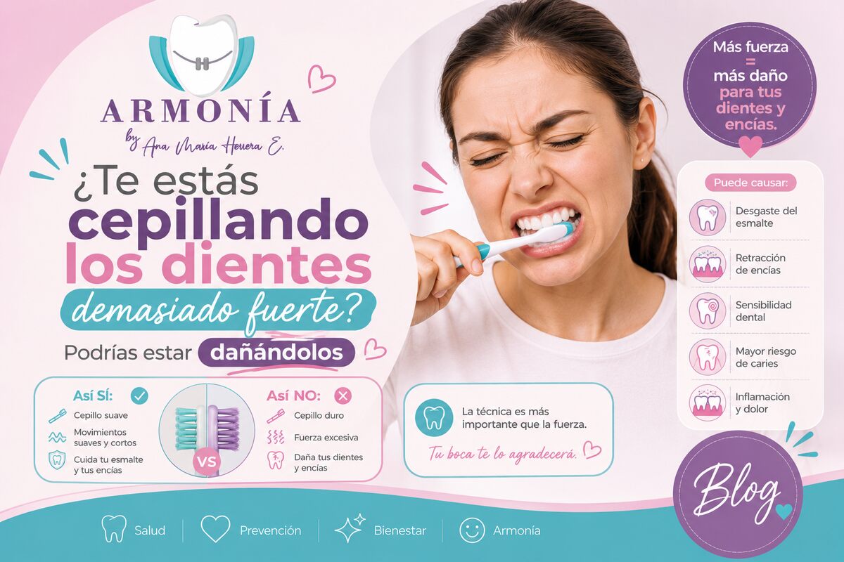 ¿Te estás cepillando los dientes demasiado fuerte? — Armonía